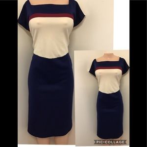 Vintage 70s color dress size 24.5